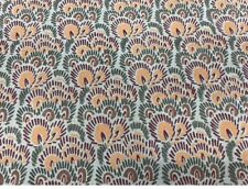 Peter Fasano Amazing Linen Print Fabric- Bargello / Turquoise 5.30 yd BAR5 picture