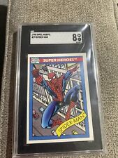 1990 Impel Marvel Universe Super Heroes Spider-Man #29 SGC 8 picture