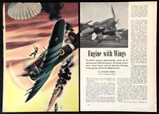 Hawker Typhoon WWII British fighter-bomber Plane 1944 Pin Up pictorial RAF picture