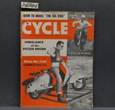 Vtg Cycle Magazine April 1953 Lambretta Scooter Harley Davidson Motorcycle BSA picture