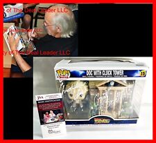 🕒🔥 Christopher Lloyd Signed DOC Clock Tower Back To Future Funko POP 15 JSA picture