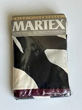 NOS Vintage Martex Night Zebra KING Pillowcases Black Off White 50/50 Percale picture
