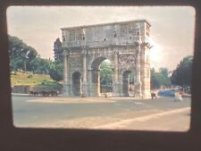 s029 ~ VINTAGE ~ 35mm Color Photo Slide ~ Arch of Constantine ~ Rome Italy 1950s picture