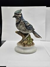 Vintage Lefton China Hand Painted Blue Jay Figurine KW8218 w/orig label Great picture