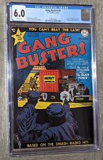 Gang Busters #8 CGC 6.0 DC Comics 1949 Golden Age Crime Comic WHITE PAGES picture
