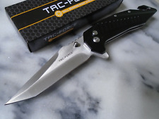 Tac-Force Ball Bearing Tanto Tactical Pocket Knife Rescue Button Lock 1017BK New picture