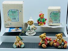 Cherished Teddies Holiday Themed Lot of 5 - Two in Boxes with COA picture