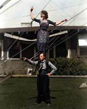 Buster Keaton & Sybil Seely 8x10 RARE COLOR Photo 704 picture
