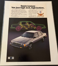 1984 Buick Century - Vintage Original Automotive Print Ad / Wall Art - FLAWLESS picture