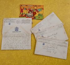 Exceptional Lot Of 1942-43 WWII Correspondence Postcards & Letters GI To Lover picture