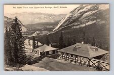 Banff-Alberta, Scenic View Upper Hot Springs, Antique Souvenir Vintage Postcard picture