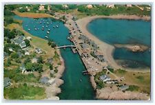 1956 Aerial View Of Perkins Cove Scene Ogunquit Maine ME Posted Vintage Postcard picture