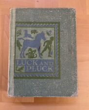 Vintage Reading Book LUCK AND PLUCK One Room School Teacher Classroom 1940s picture
