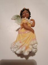 Vintage Resin Angel In A Dress Statue Figurine Figure picture