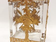 ANTIQUE 19TH SUPERB FRENCH EMPIRE CRYSTAL & ORMOLU BRONZE MOUNTS BOTTLE picture