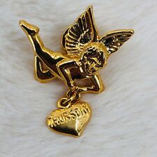 Two Sisters Guardian Angel a Day Gold Tone Lapel Pin - Thursday Only picture