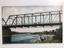1908 Station Street Bridge Kankakee Illinois Postcard picture