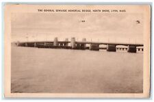 1946 General Edwards Memorial Bridge North Shore Lynn Massachusetts MA Postcard picture