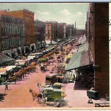 c1910s Chicago, IL Water Street Birdseye Downtown Market Cunningham Anamosa A157 picture