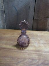 Vintage Purple Amethyst Glass Perfume Bottle with Stopper picture