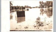 FLOOD DISASTER topeka ks real photo postcard rppc kansas mill co historic picture