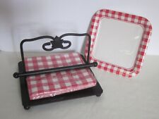 Longaberger Wrought Iron Foundry NAPKIN HOLDER ~ Kitchen ~ Picnic ~ Party picture