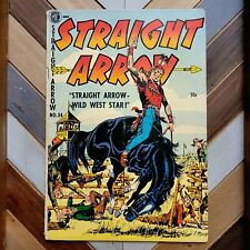STRAIGHT ARROW #34 VG/FN (Magazine 1953) Red Hawk PRE-CODE 10-cent GOLDEN AGE picture