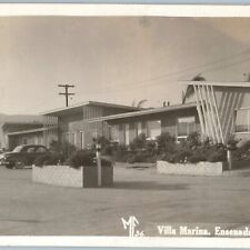 c1950s Ensenada, BC, Mexico RPPC Villa Marina Midcentury Modern Motel Photo A187 picture