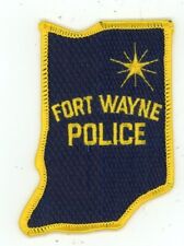 INDIANA IN FORT WAYNE POLICE NICE STATE SHAPED SHOULDER PATCH SHERIFF picture