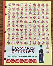 Coca Cola Vintage 1940's Landmarks of the USA Notebook Tablet picture