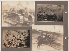 16 Original World War One WW1 Photos ( see all pics ) Tanks , Cannons  ,Corpse picture