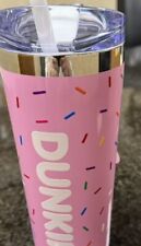 Dunkin Spring 2024 24oz Tumbler PINK Sprinkles NEW picture