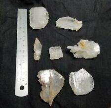 Terminated High grade Faden Quartz crystals 193 grams 7 Pcs picture