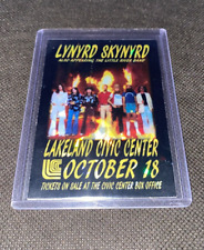 Lynyrd Skynyrd Custom Concert Mini Poster Refractor Card 1977 Reprint Toploader picture
