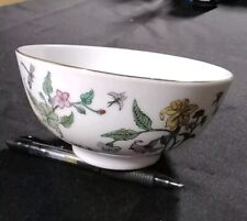 Vintage Hand Painted In China Decorative Porcelain Bowl With Gold Trim picture