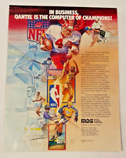 MDS Qantel Business Computers Vintage 1984 Olympics NFL NBA NHL MLB Print Ad picture