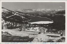 RPPC Donner Lake California birds eye view Eastman Studio B-5897 postcard A127 picture