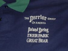 POLAND SPRING DEER PARK GREAT BEAR WATER LOGO POLO SHIRT VINTAGE MENS LARGE picture