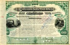 Canada Southern Railway Co. - $1,000 Bond - Foreign Bonds picture
