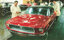 FORD MUSTANG  AT ASSEMBLY PLANT DEARBORN MI VINTAGE POSTCARD 092523 S picture