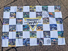 2022 Monster Jam Flag W/2 Autographs Altoro Loco and Zombie 15