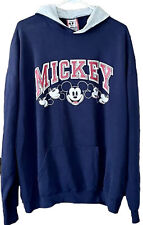 Vintage Disney Designs Mickey Mouse Navy Blue Hoodie Sz. 2X picture
