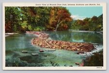 Postcard Scenic View At Mounds State Park Between Anderson And Muncie Indiana picture