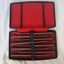 Zylco 8pc Vintage Knives Set 7 3/4 Case Included Made In USA picture