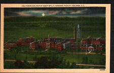 Postcard Panoramic Night View Veterans Administration Bldg Columbia SC 1940s #2 picture