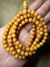 Tibetan Yakuno Old Bone Rare Round Beads 107 Prayer Bracelet/Necklace picture