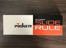 Vintage Pickett Microline Student White Slide Rule 160T NEW in box w/ sleeve picture