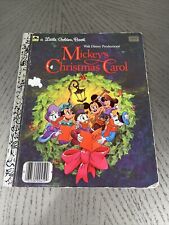 Mickey's Christmas Carol Walt Disney Productions Little Golden Book 1983 picture