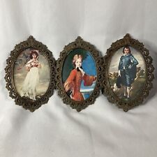 Vintage “Pinkie” & “ The Blue Boy” + Man In Red Coat - Heavy Metal Frame - Italy picture