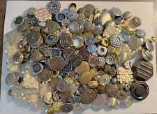 Large Lot of Misc. Vintage Metal Buttons picture